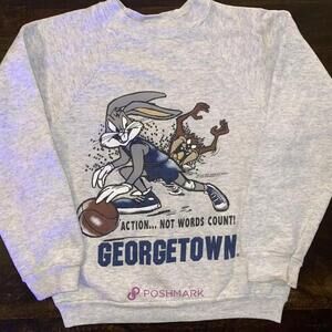 90S Georgetown Warnerbros Looney Tunes Crewneck Sweatshirt Elbertfrankli